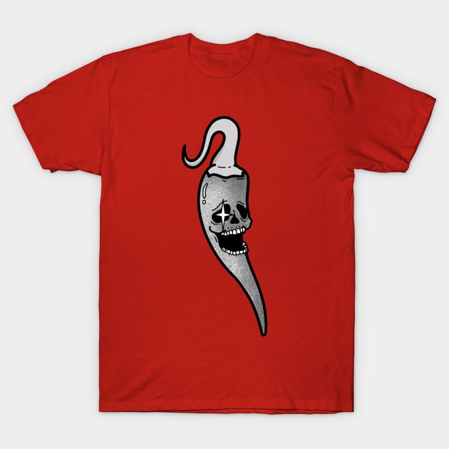 Chili Pepper Skull T-Shirt by Hacked By NA